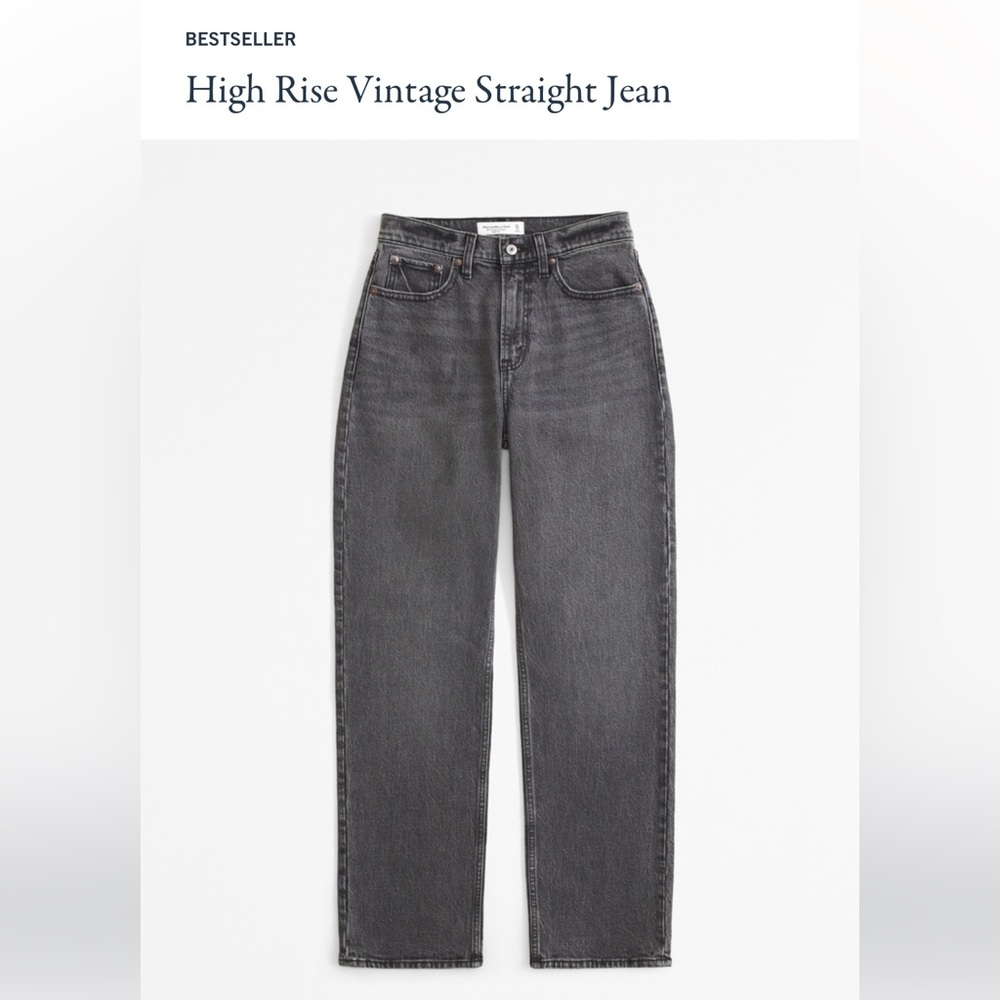 Abercrombie & Fitch High Rise Vintage Straight Jean